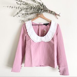 Sister Jane Aquarius Scoop Neck Top in Pink